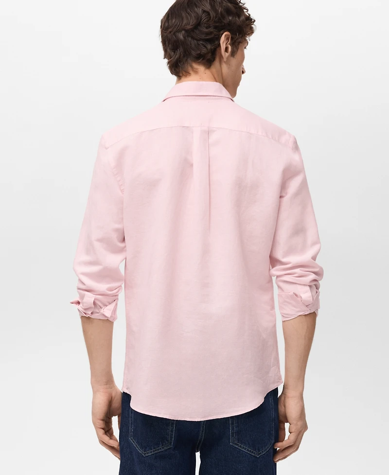 Mango Men's Classic-Fit Linen Shirt