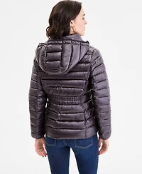 Michael Kors Women's Hooded Shine Packable Puffer Coat, Exclusively at Macy's