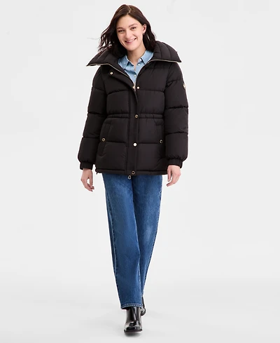 Michael Kors Women's Hooded Anorak Puffer Coat, Exclusively at Macy's