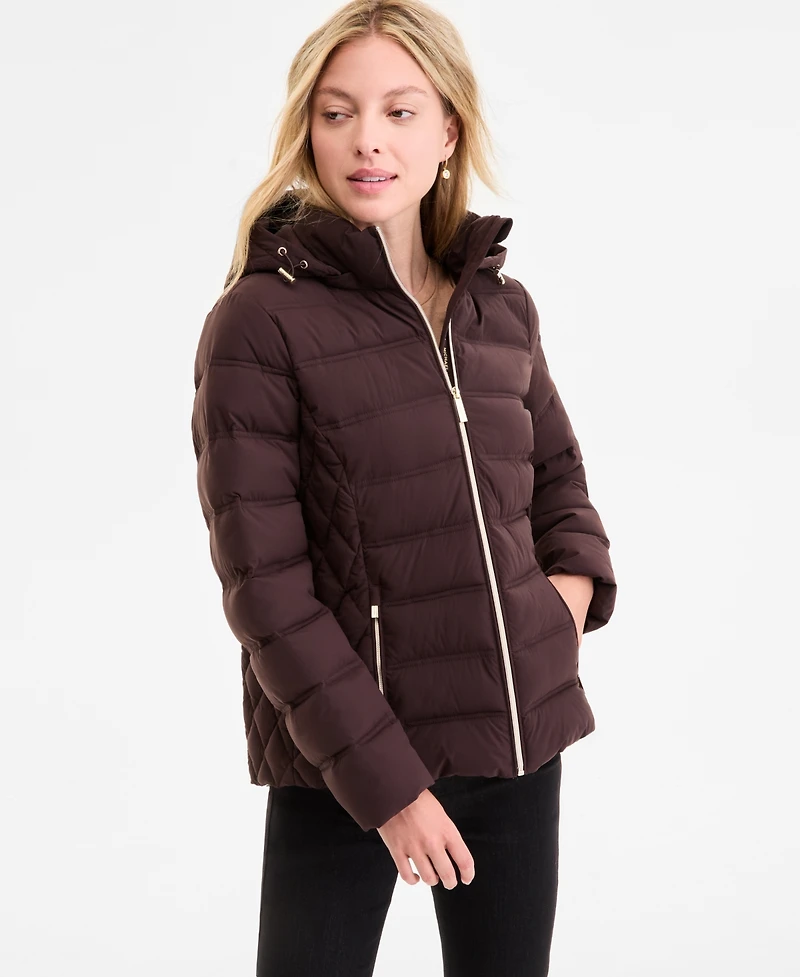 Michael Kors Women's Hooded Packable Puffer Coat, Exclusively at Macy's