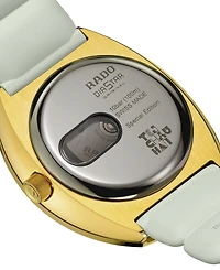 Rado Unisex Swiss Automatic DiaStar Original x Tej Chauhan Special Edition White Rubber Strap Watch 38mm