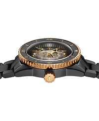 Rado Men's Swiss Automatic Captain Cook Skeleton Black High-Tech Ceramic Bracelet Watch 43mm