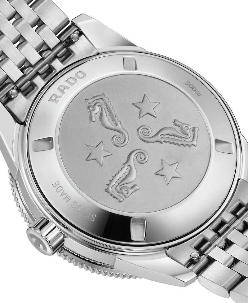 Rado Men's Swiss Automatic Captain Cook Stainless Steel Bracelet Watch 39mm