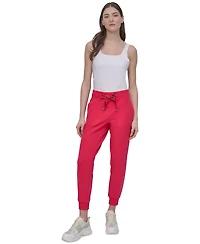 Dkny Sport Women's Logo-Drawstring High-Rise Joggers
