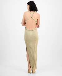 Guess Women's Surplice Sleeveless Ribbed Knit Dress