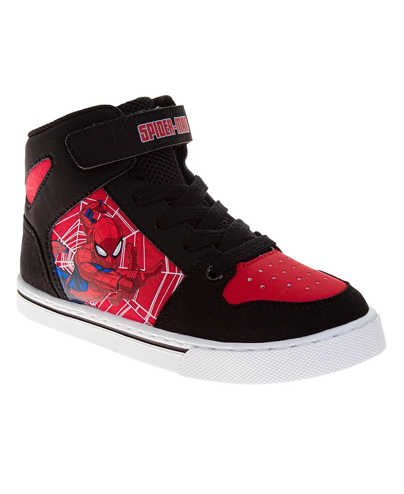Spider-Man Little and Big Boys High Top Sneakers