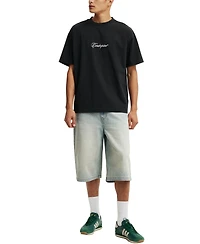 Cotton On Men's Box Fit Text T-Shirt