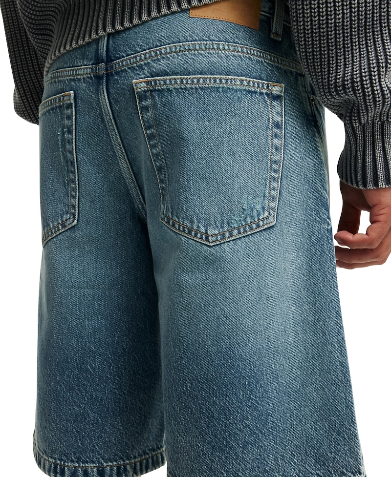 Cotton On Men's Baggy Denim Shorts