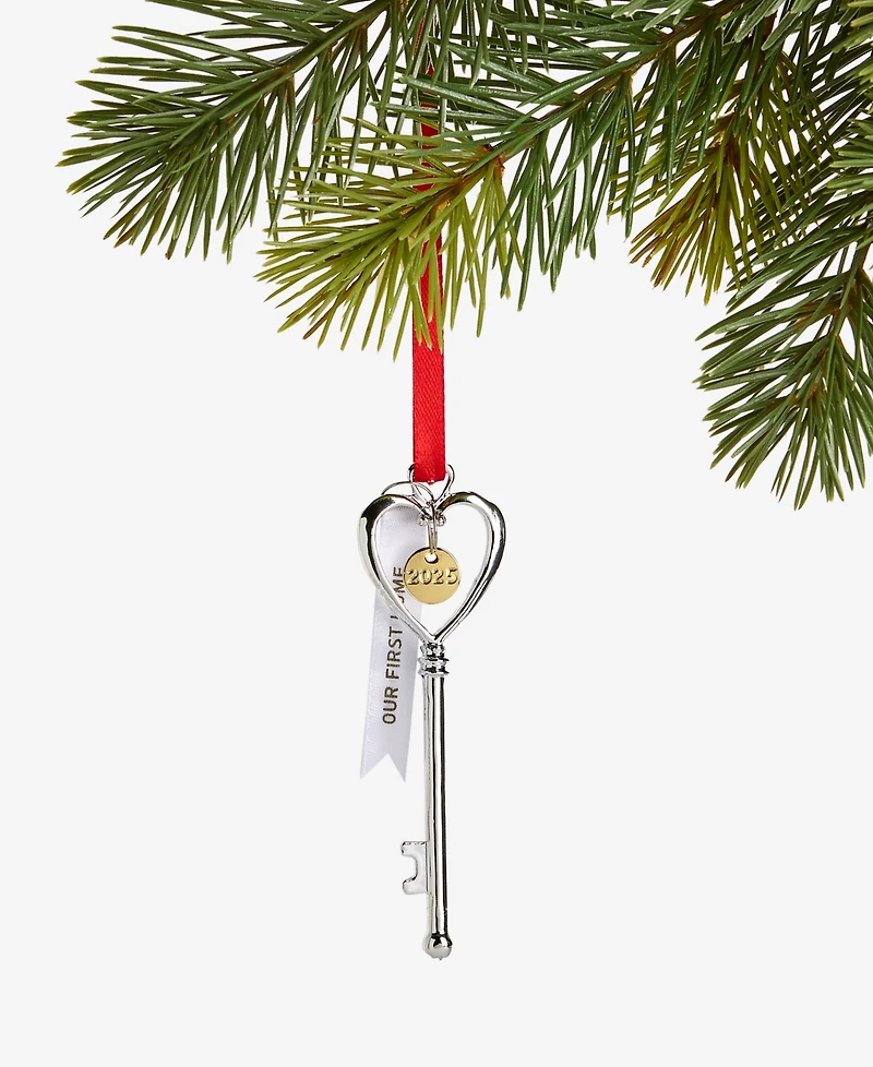 Holiday Lane Our First Home 2025 Heart Key Ornament, Macy's Exclusive