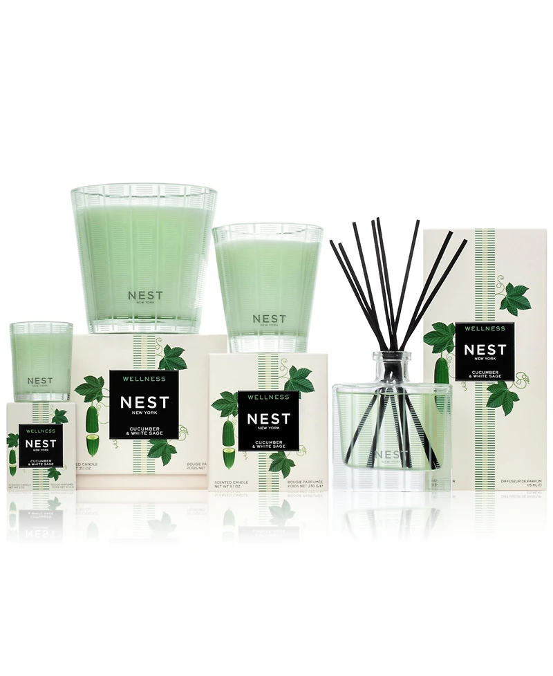 Nest New York Wellness Cucumber & White Sage Reed Diffuser, 5.9 oz.