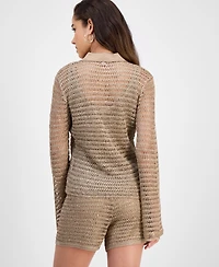 Guess Women's Bella Embellished Knit Shirt