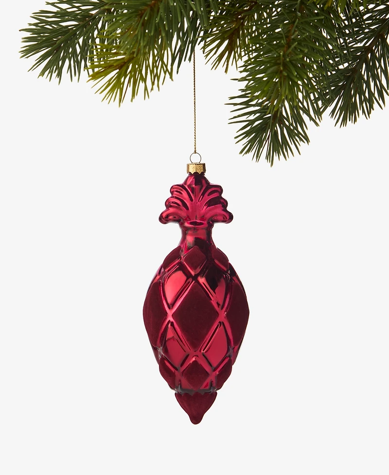Holiday Lane Berry Tones Red Bauble Ornament, Macy's Exclusive