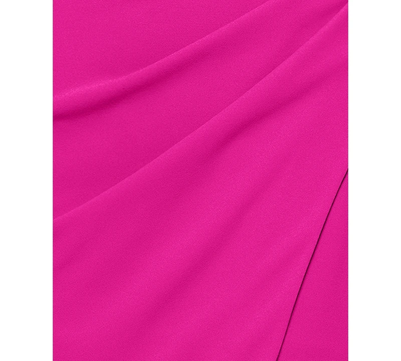 Xscape Women's One-Shoulder Ruched Midi Dress