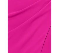 Xscape Women's One-Shoulder Ruched Midi Dress