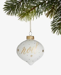 Holiday Lane Blessed Glass Noel 2025 Onion Ornament, Macy's Exclusive