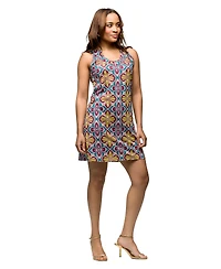 24seven Comfort Apparel Women's Sleeveless Knee Length Shift Dress