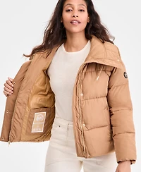 Michael Kors Women's Drawstring-Collar Puffer Coat