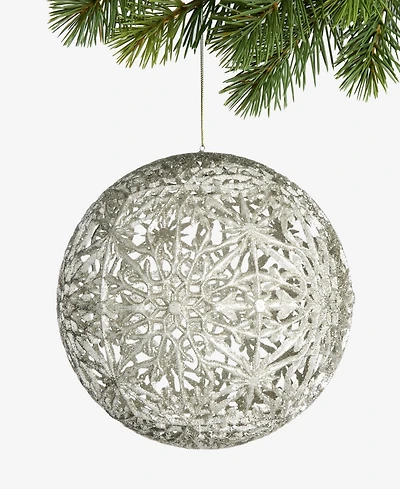Holiday Lane Gilded Glamour Glitter Ball Ornament, Macy's Exclusive
