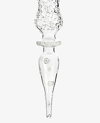 Holiday Lane Iced Delight Glass Finial Ornament, Macy's Exclusive