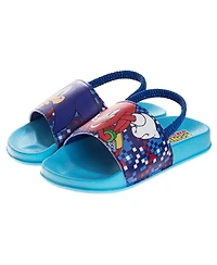 Sonic The Hedgehog Toddler Boys Dual Sizes Slides