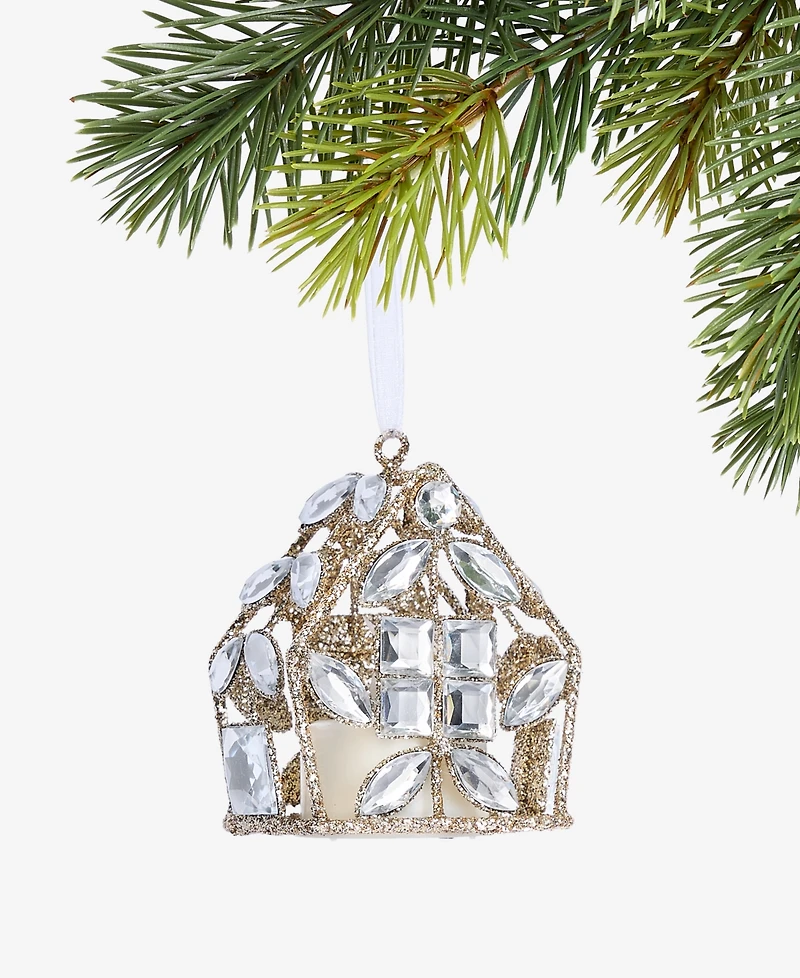 Holiday Lane Jeweled Classics Iron House Ornament, Macy's Exclusive