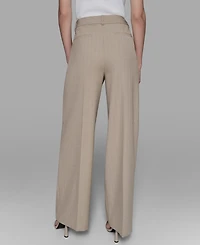 Karl Lagerfeld Paris Women's Embellished Pinstriped Pants