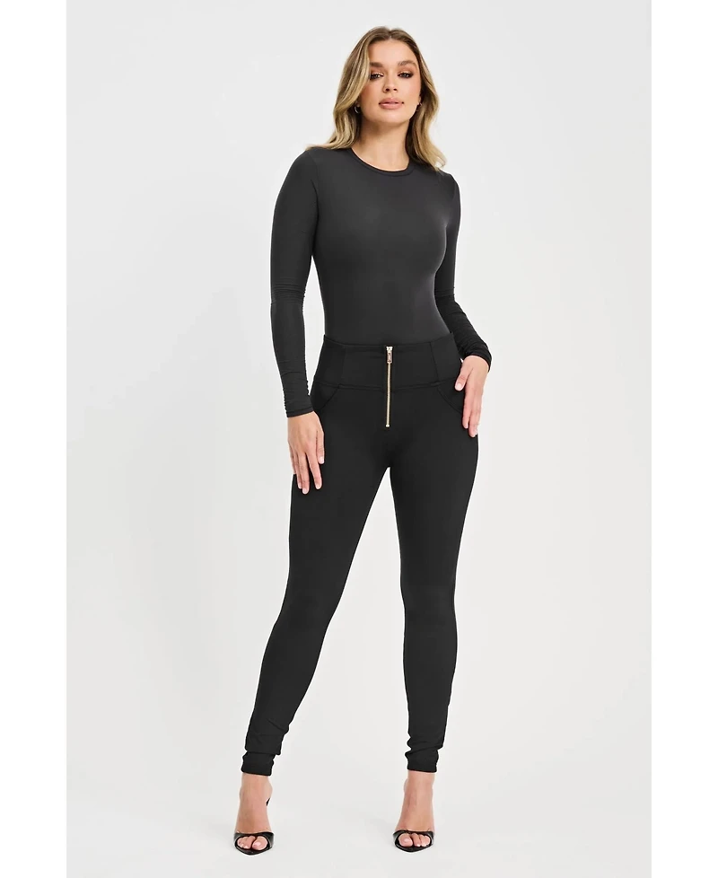 Freddy Women's Fleece Lined High-Rise Sculpting Skinny Pants