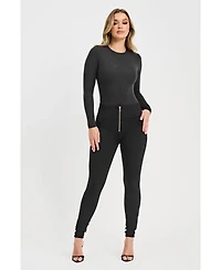 Freddy Women's Fleece Lined High-Rise Sculpting Skinny Pants