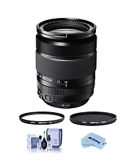 Fujifilm Xf 18-135mm f/3.5-5.6 R Lm Ois Wr Lens, Bundle with Hoya Nxt Plus 67mm Cpl Filter, 67mm Uv Lens Filter, Cleaning Kit, Microfiber Cloth