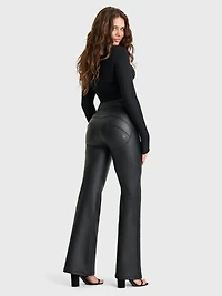 Freddy Women's Faux Leather High-Rise Sculpting Super Flares