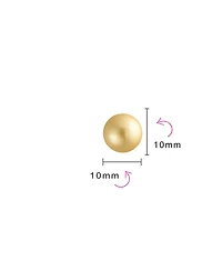 Bling Jewelry Set of 3 Classic Simulated Pearl Drop Ball Earrings Sterling Silver 10MM