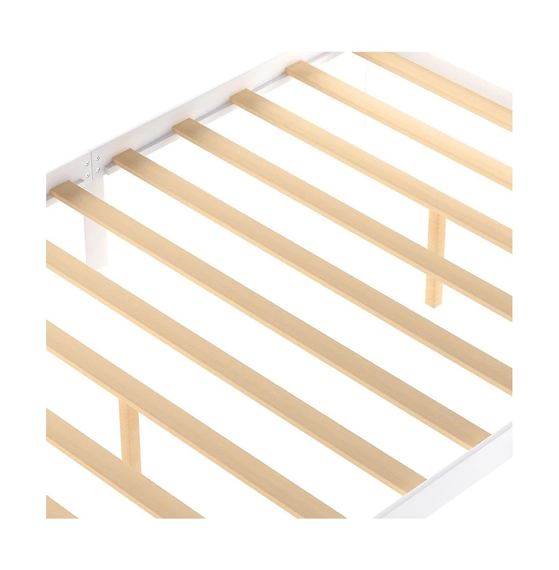 Platform Bed in Solid and Engineered Wood for Modern or Classic Bedrooms