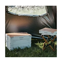 Naturehike Collapsible Storage Box, 23L Car Trunk Storage Box, Foldable Heavy-Duty Plastic Organizer with Lid, Portable Camping & Home Crate