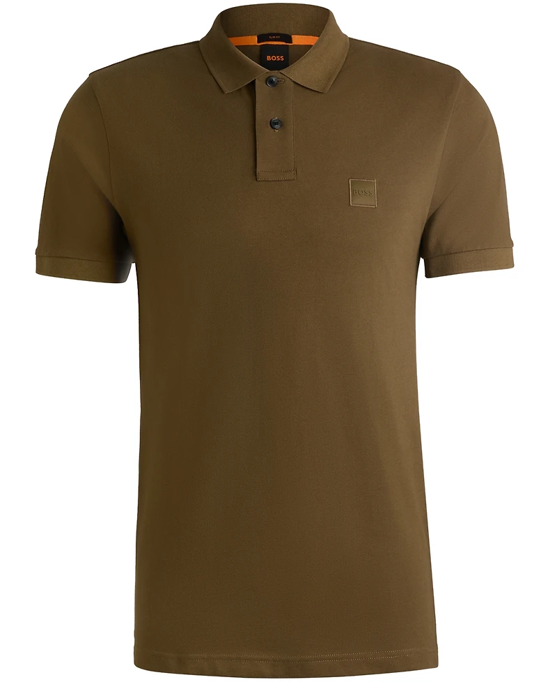Boss by Hugo Boss Men's Stretch-Cotton Slim-Fit Polo Shirt