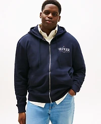 Tommy Hilfiger Men's Big & Tall Zip Logo Hoodie