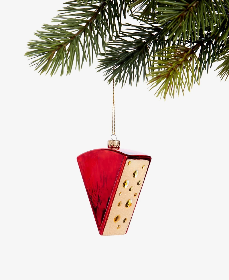 Holiday Lane Foodie Cheese Block Ornament, Macy's Exclusive