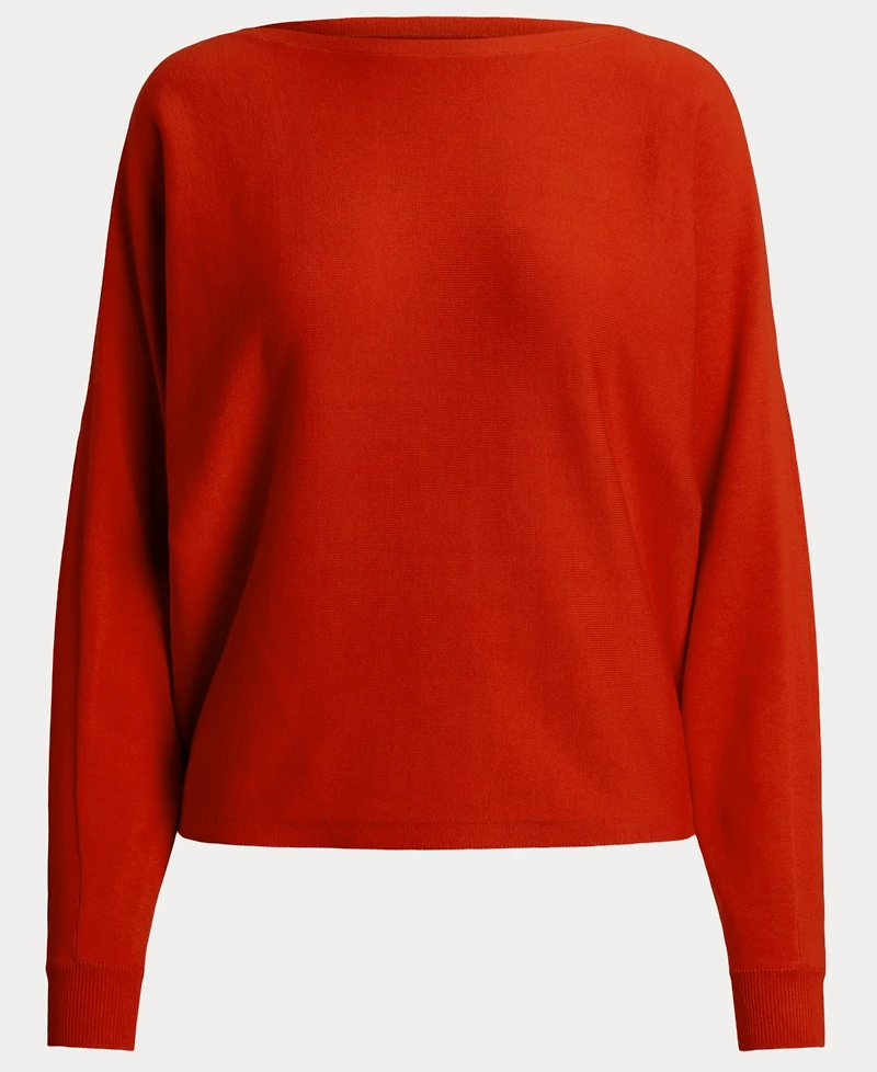 Lauren Ralph Lauren Women's Cotton-Blend Dolman-Sleeve Sweater