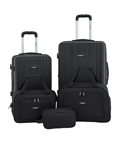 Travelers Club 5-Piece Velocity Expandable Rolling Hardside Luggage Set