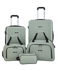 Travelers Club 5-Piece Velocity Expandable Rolling Hardside Luggage Set