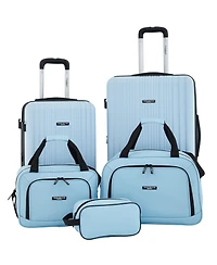 Travelers Club 5-Piece Velocity Expandable Rolling Hardside Luggage Set