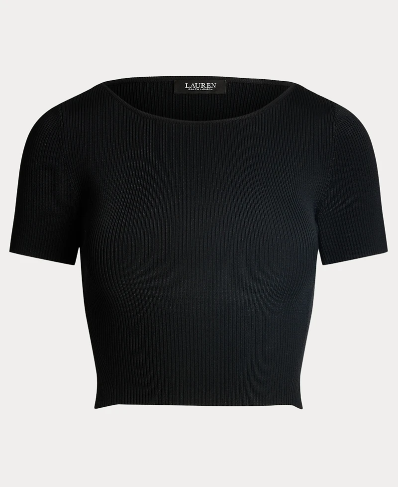 Lauren Ralph Women's Cropped Short-Sleeve Sweater