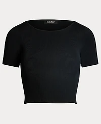 Lauren Ralph Women's Cropped Short-Sleeve Sweater