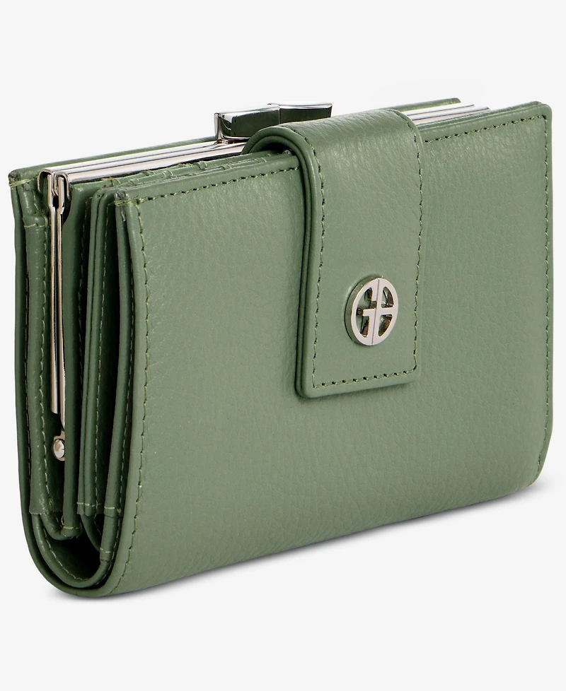 Giani Bernini Softy Leather Framed Colorblock Wallet, Created for Macy's