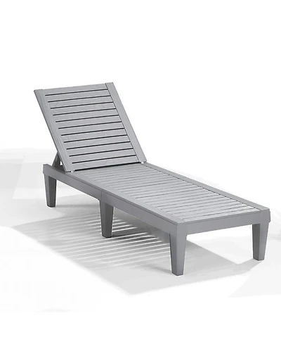 Adjustable & Waterproof Outdoor Patio Chaise Lounge Chairs - 1-Count