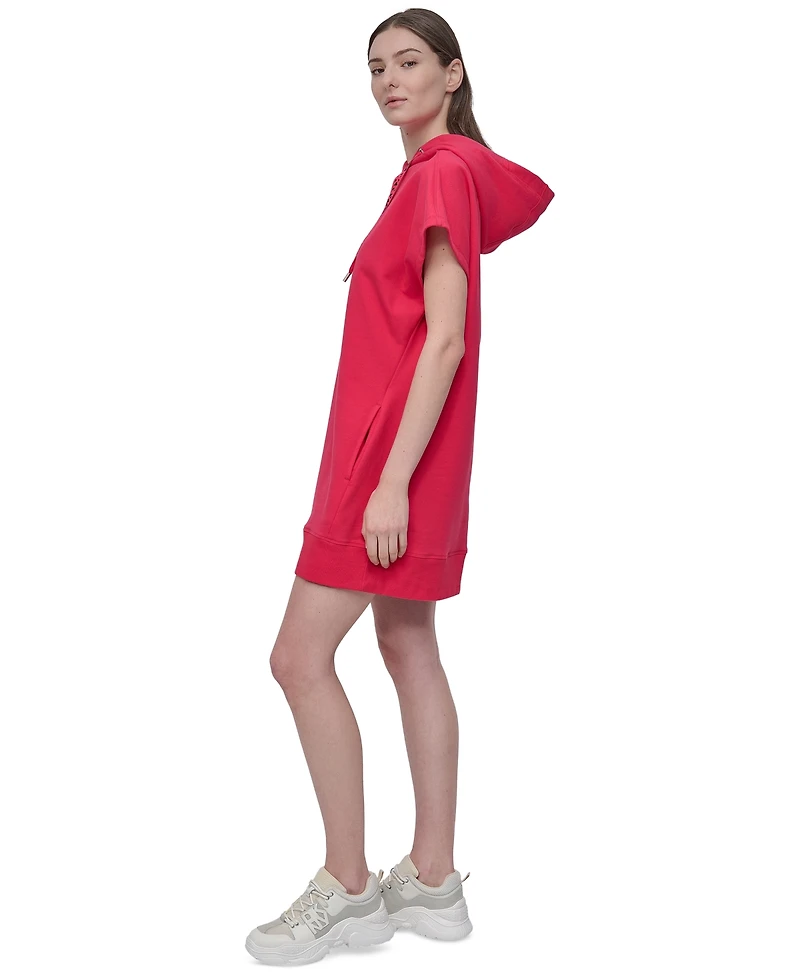 Dkny Sport Women's Logo-String Hoodie Sneaker Dress