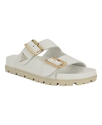 Guess Women's Fasten Double-Buckle Footbed Sandals