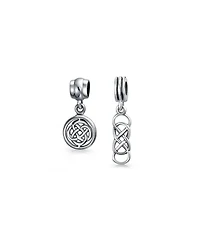 Bling Jewelry Set of 2 Romantic Celtic Love Knot Infinity Dangle Charm Bead Sterling Silver