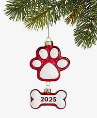 Holiday Lane Pets I Love My Dog 2025 Paw & Bone Ornament, Macy's Exclusive