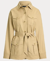 Lauren Ralph Women's Double-Faced Stretch Cotton Field Jacket