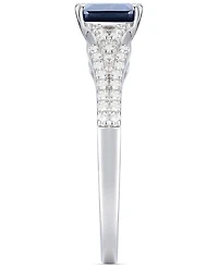 Emerald (5/8 ct. t.w.) & Diamond (1/4 Ring 14k Gold (Also Ruby Sapphire)